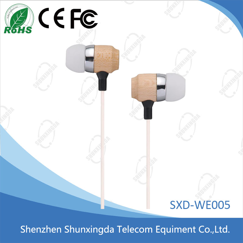 wooden earphone