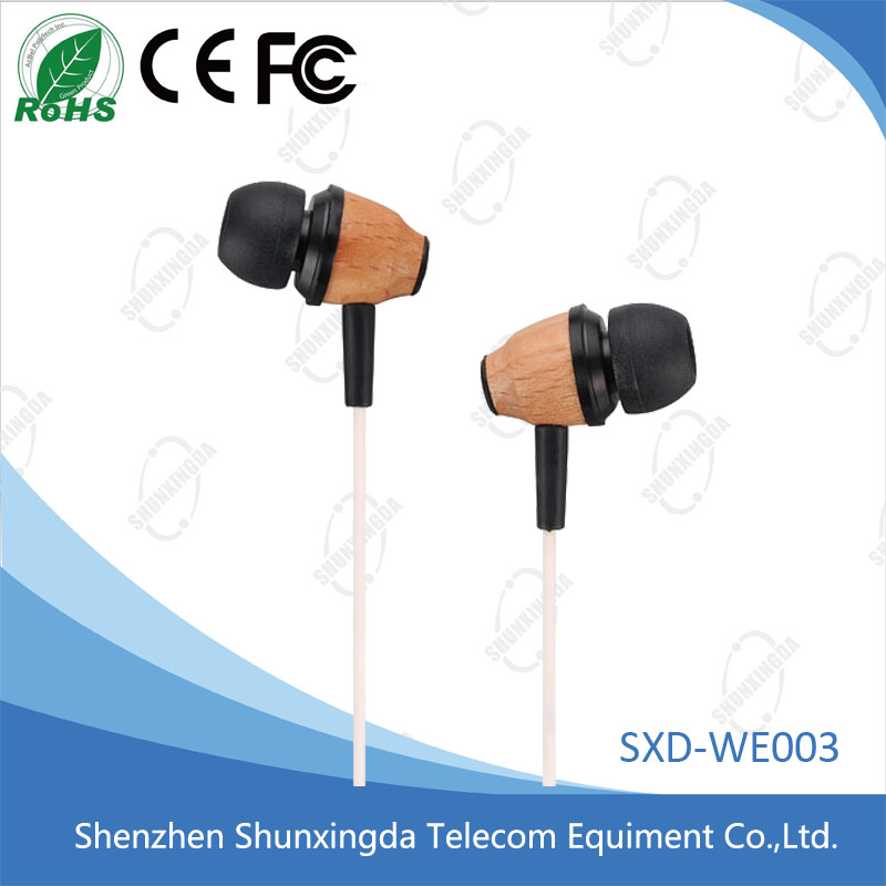 wooden earphone